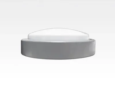 3W LED Wand/Deckenleuchte grau rund Tageslicht Weiß / 6000-6500K 135lm 230VAC IP65 120Grad — Bild 4