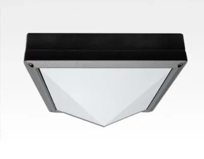 20W LED Wand/Deckenleuchte grau quadr. pyr. Warm Weiß / 2700-3200K 900lm 230VAC IP54 120Grad