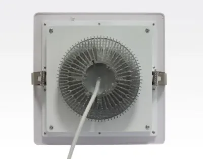 36W LED Einbau Downlight weiß quadratisch dimmbar Warm Weiß / 2700-3200K 3600lm 230VAC IP43 120Grad -Ausstellungsstück mit kleinen Schönheitsfehler — Bild 5