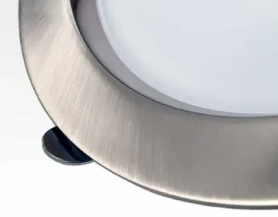 15W LED Einbau Downlight Edelstahl gebürstet rund dim. Warm Weiß / 2800-3300K 1100lm 230VAC IP40 120Grad — Bild 3