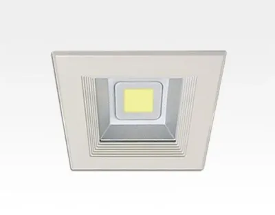 10W LED Einbau Downlight weiß quadratisch Warm Weiß / 2700-3200K 600lm 230VAC IP44 120Grad