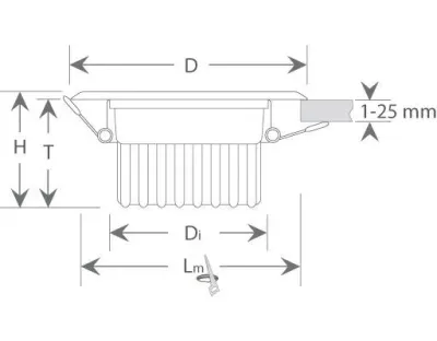 30W LED Einbau Downlight weiß rund  Warm Weiß / 2700-3200K 1950lm 230VAC IP40 120Grad — Bild 9