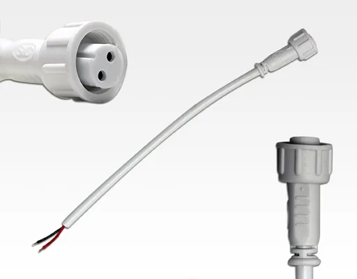 Anschlusskabel IP67 Easy Stecker 2-polig / 15cm female und 1 offenes Ende