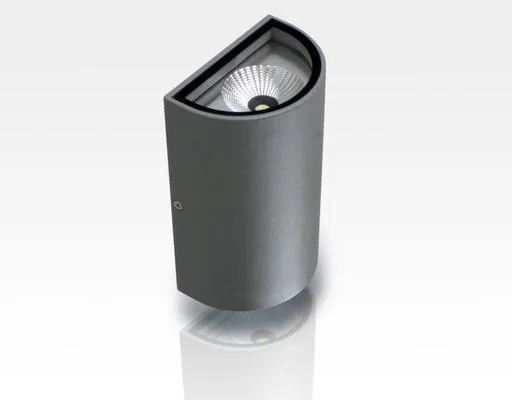 10W LED Wandleuchte Tageslicht Weiß Grau / 1000lm IP54  230VAC